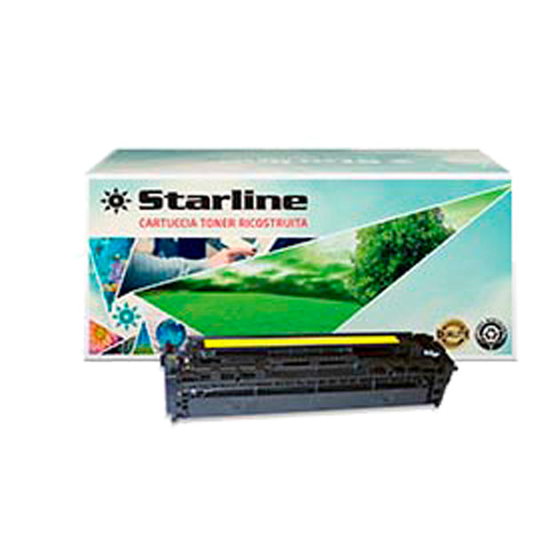 STARLINE - K15107TA - Starline - Toner Ricostruito - per HP 125A - Giallo - CB542A - 1.400 pag