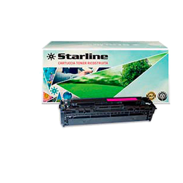 STARLINE - K15415TA - Starline - Toner Ricostruito - per HP 128A- Magenta - CE323A - 1.300 pag