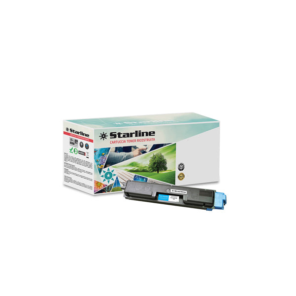 STARLINE - K15606TA - Starline - Toner Ricostruito - per Kyocera - Ciano - TK-580C - 2.800 pag
