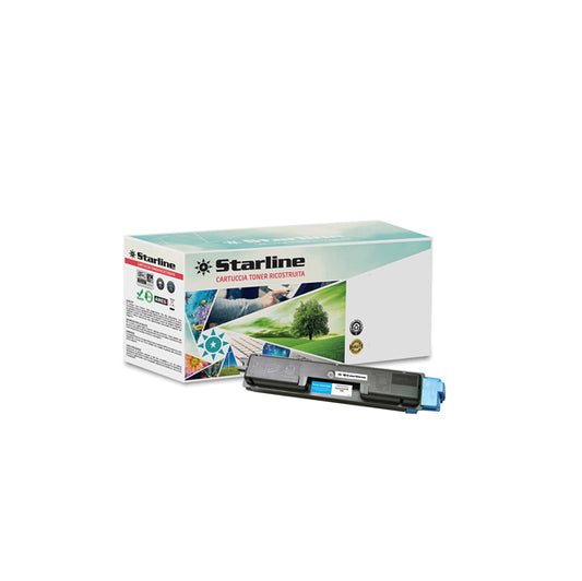 STARLINE - K15606TA - Starline - Toner Ricostruito - per Kyocera - Ciano - TK-580C - 2.800 pag