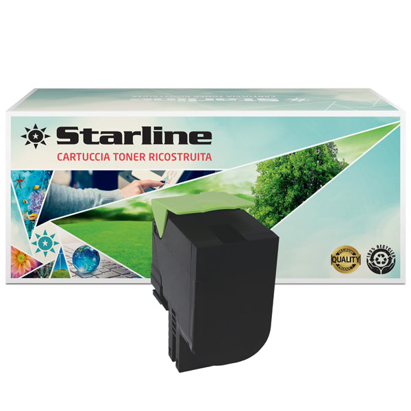 STARLINE - K15822TA - Starline - Toner Ricostruito - per Lexmark - Nero - 70C2HK0 - 4.000 pag