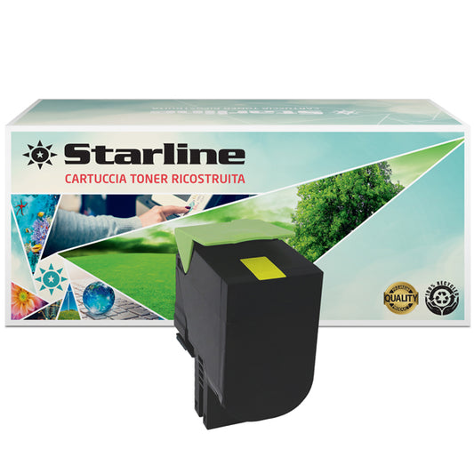 STARLINE - K15825TA - Starline - Toner Ricostruito - per Lexmark - Giallo - 70C2HY0 - 3.000 pag