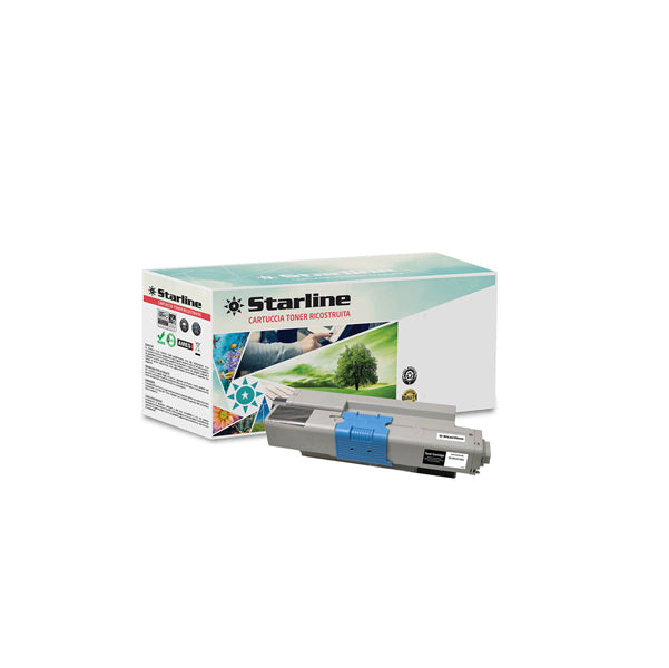STARLINE - K18017TA - Starline - Toner Ricostruito - per Oki - Nero - 44973536 - 2.200 pag