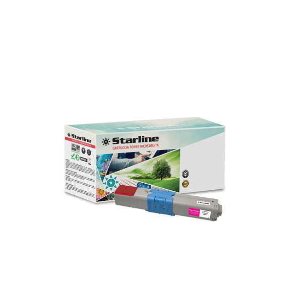 STARLINE - K18019TA - Starline - Toner Ricostruito - per Oki - Magenta - 44973534 - 1.500 pag