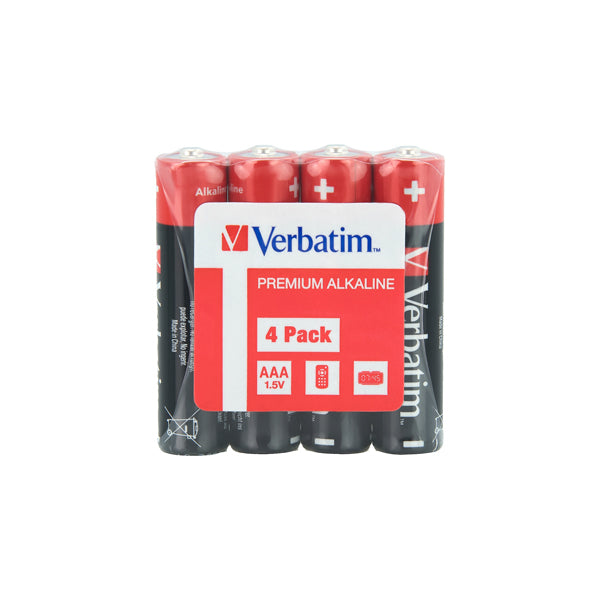VERBATIM - 49500 - Verbatim 4 PILE AA A ALKALINE STILO - VERB49500 -  Conf. da 1 Pz.