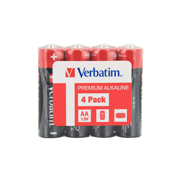 VERBATIM - 49501 - Verbatim 4 PILE AA ALKALINE STILO - VERB49501 -  Conf. da 1 Pz.