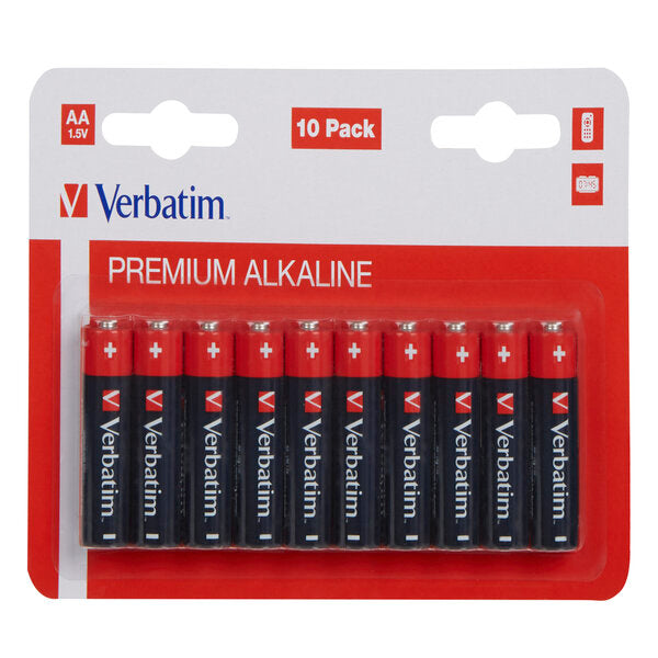 VERBATIM - 49875 - Verbatim - Blister 10 Pile alkaline Stilo AA - 49875