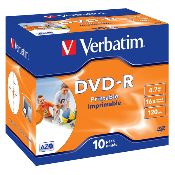VERBATIM - 43521 - Verbatim - Scatola 10 DVD-R - Jewel Case - 43521 - 4,7GB