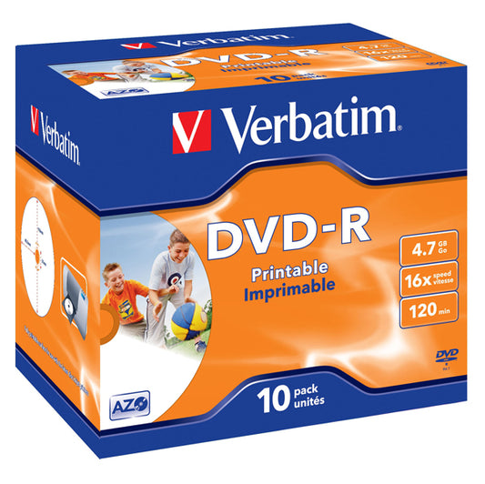 VERBATIM - 43521 - Verbatim - Scatola 10 DVD-R - Jewel Case - 43521 - 4,7GB