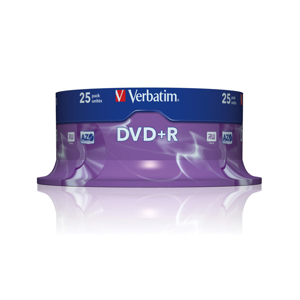 VERBATIM - 43500 - Verbatim - Scatola 25 DVD+R - serigrafato - 43500 - 4,7GB