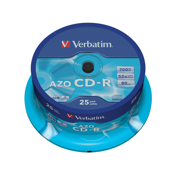 VERBATIM - 43352 - Verbatim - Scatola 25 CD-R DataLife Plus - 1x-52x - serigrafato - 43352 - 700MB