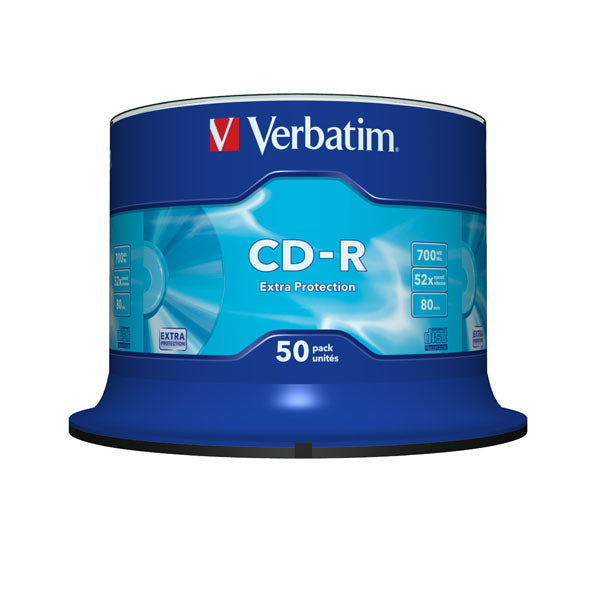 VERBATIM - 43351 - Verbatim - Scatola 50 CD-R DataLife Plus Extra Protection - 1x-52x - serigrafato - 43351 - 700MB
