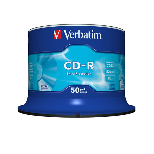 VERBATIM - 43351 - Verbatim - Scatola 50 CD-R DataLife Plus Extra Protection - 1x-52x - serigrafato - 43351 - 700MB