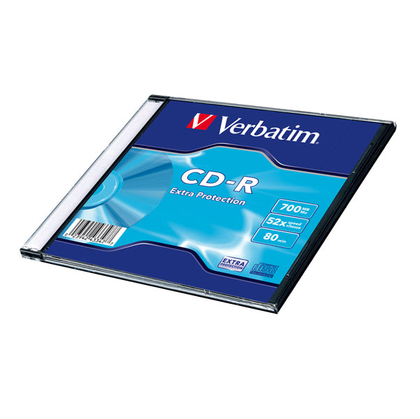 VERBATIM - 43347 - Verbatim - Scatola 200 CD-R DataLife Single Pack - slim case - serigrafato - 1x-48x - 43347 - 700MB
