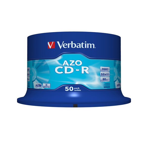 VERBATIM - 43343 - Verbatim - Scatola 50 CD-R DataLife Plus - 1X-52X - serigrafata crystal - 43343 - 700MB